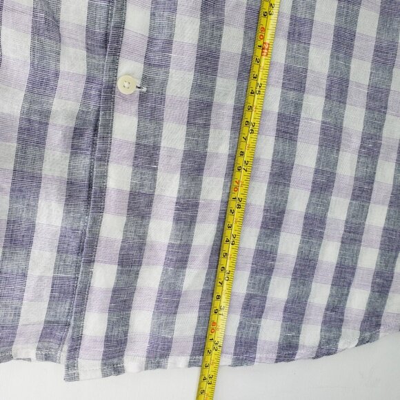 Jos. A. Bank Reserve Linen 2XL XXL Long Sleeve Button Shirt Casual Beach Resort - Picture 8 of 9